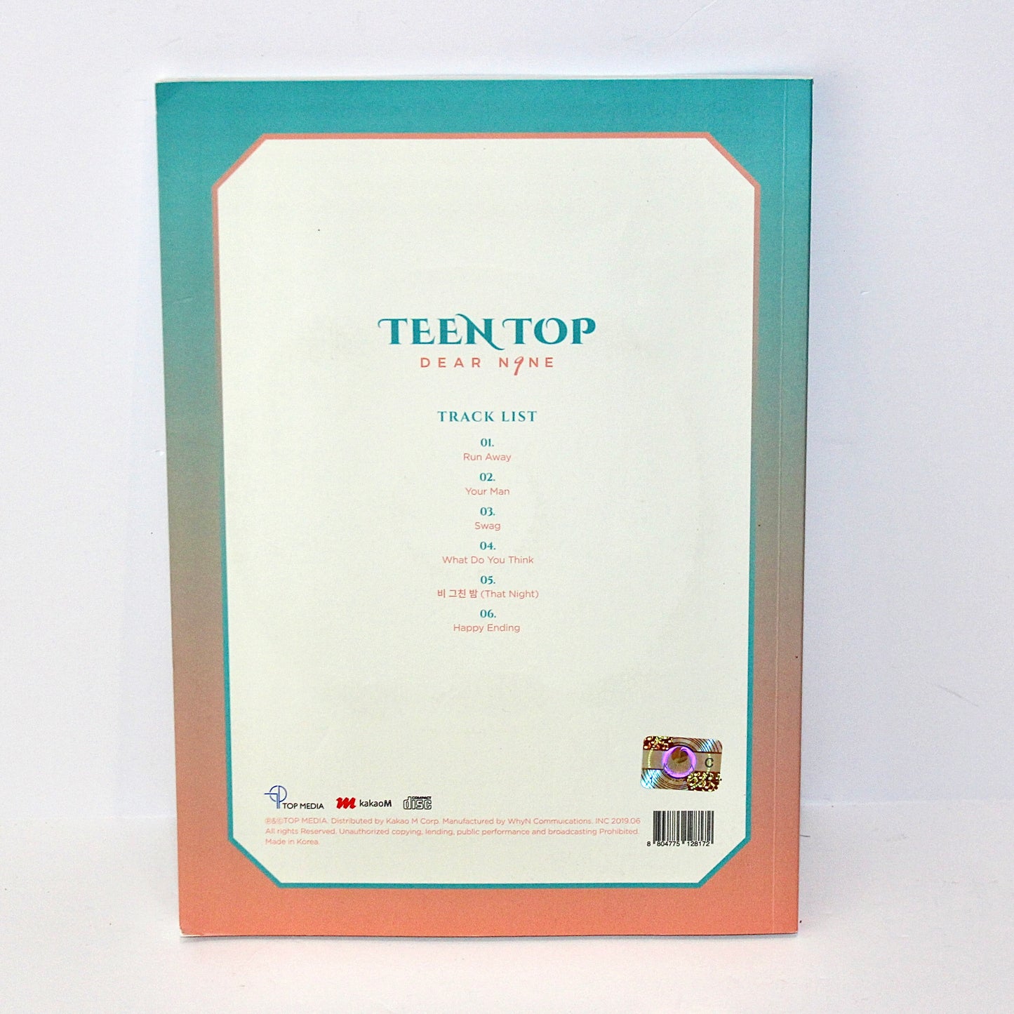 TEEN TOP 9th Mini Album: Dear N9ne | Drive ver.