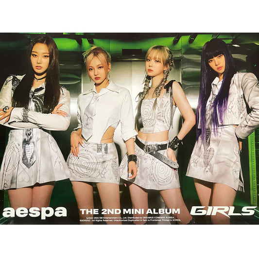 AESPA 2nd Mini Album: Girls | Folded Posters