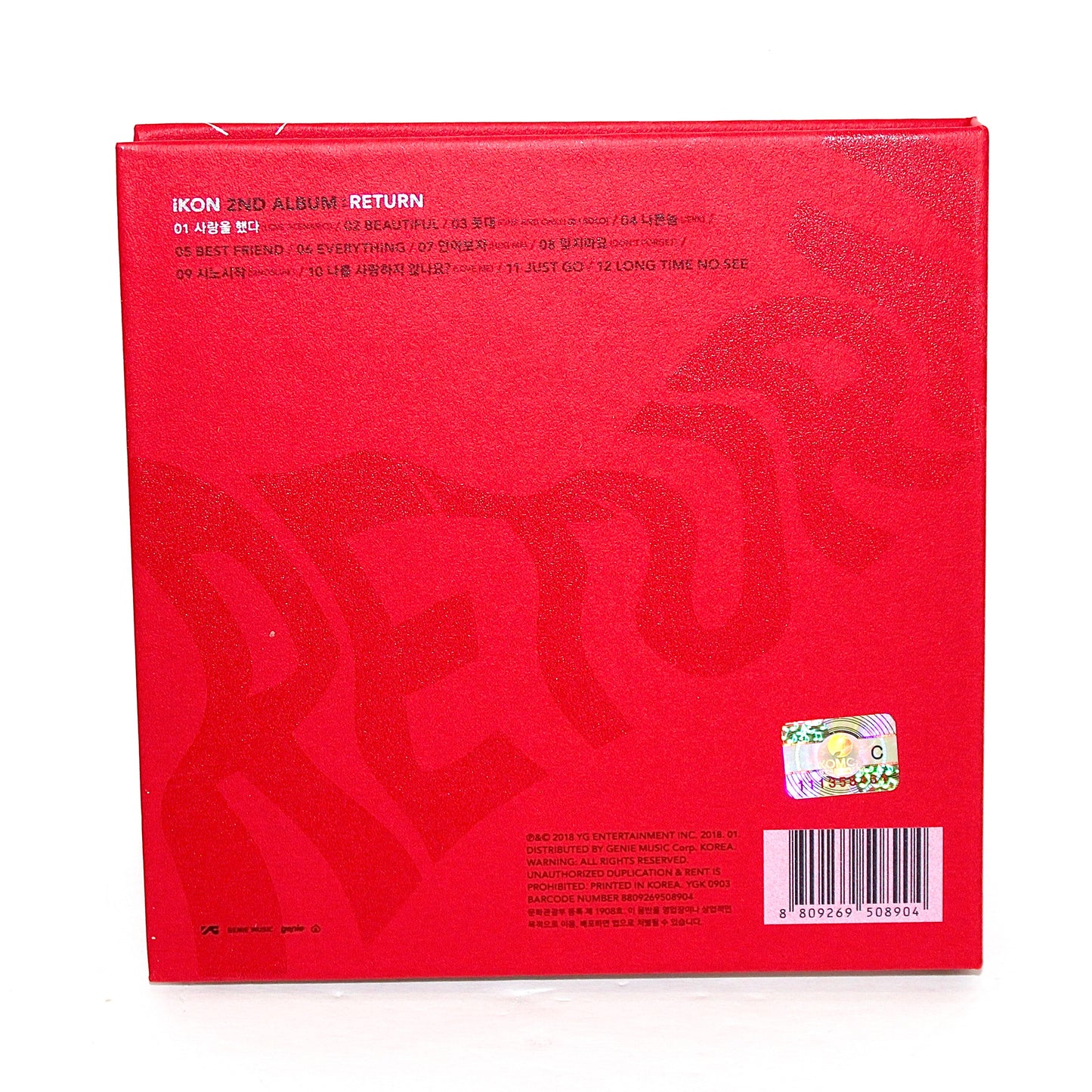 iKON 2nd Album: Return | Red Ver.