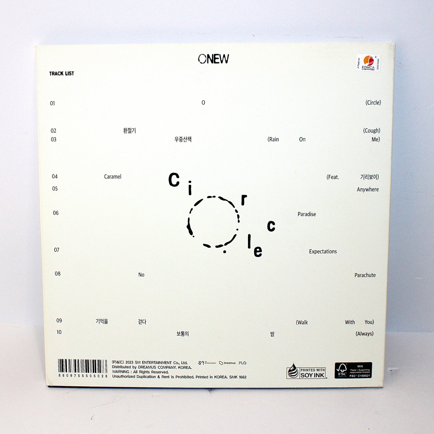 ONEW 1st Album: Circle