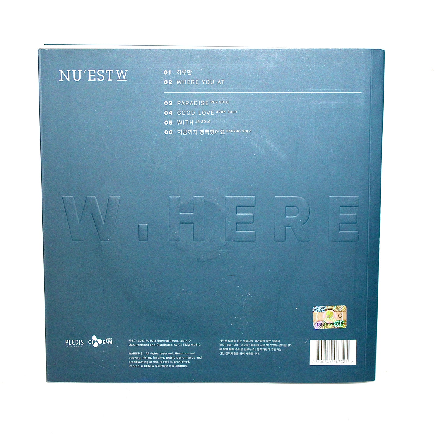 NU'EST W 1st Mini Album: W, here | Portrait Ver.