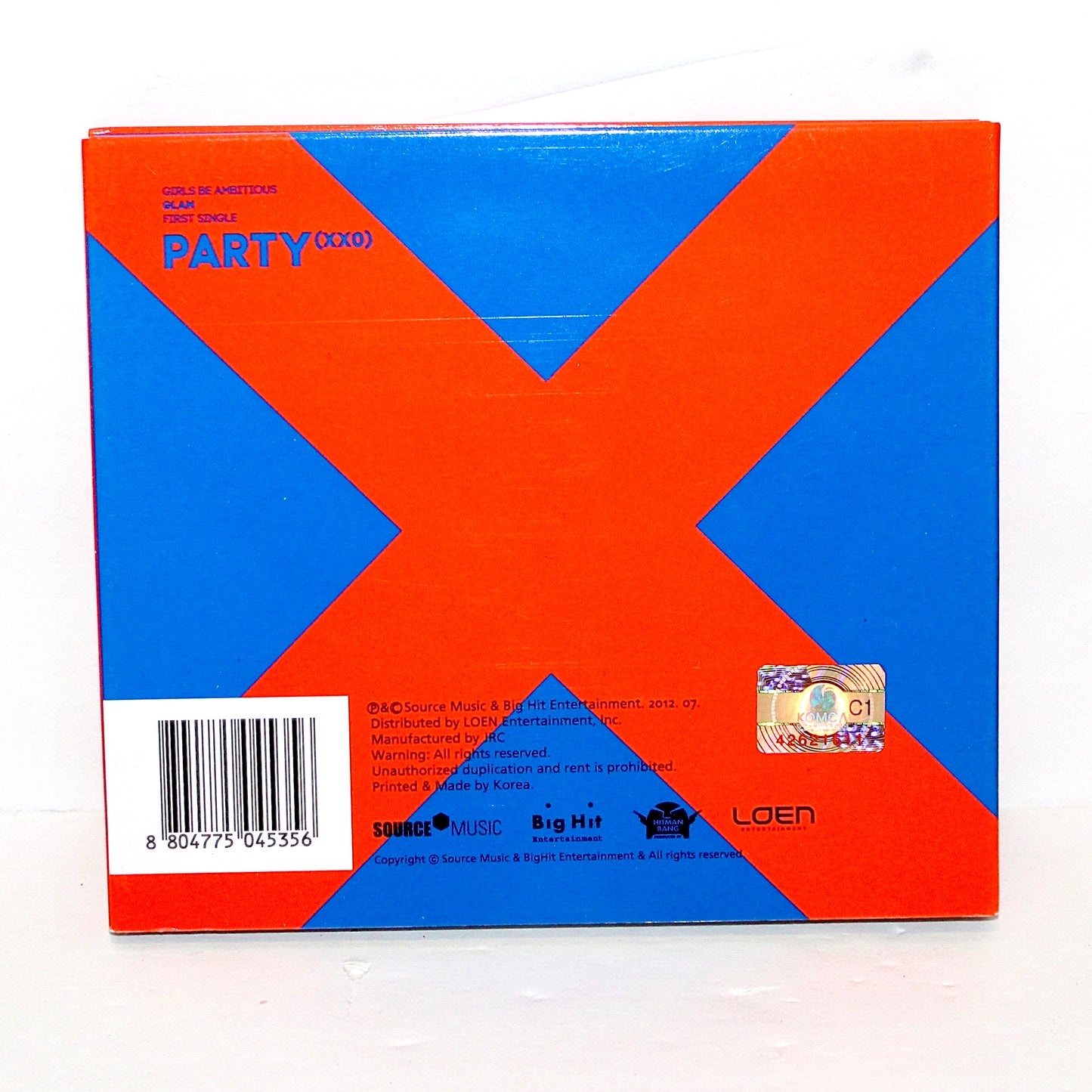 GLAM 1st Single Album: PARTY (XXO)