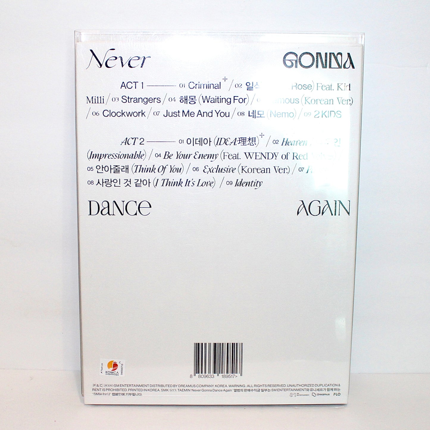 TAEMIN 3rd Album: Never Gonna Dance Again | Extended Ver.