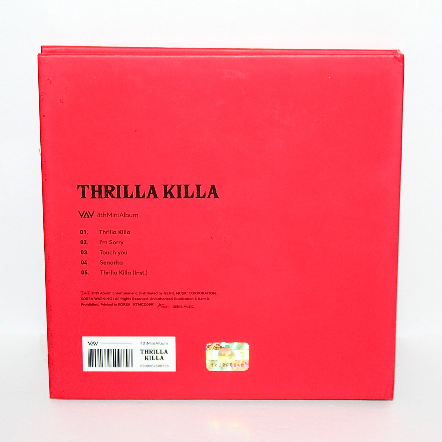 VAV 4th Mini Album: Thrilla Killa