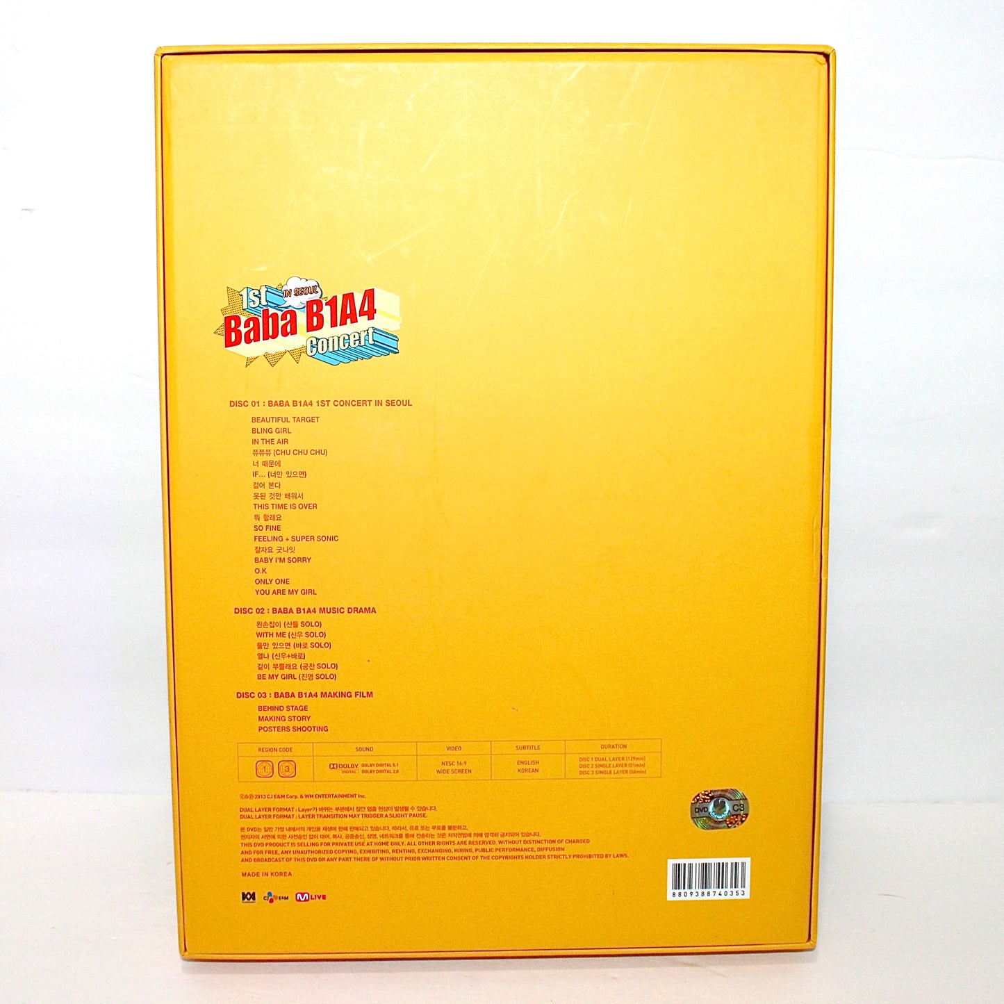 B1A4 1st Concert In Seoul: BABA B1A4 | DVD