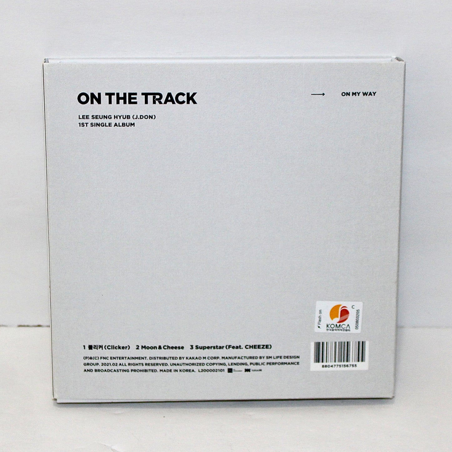 LEE SEUNGHYUB (J.DON) 1st Mini Album: On The Track | On My Way Ver.