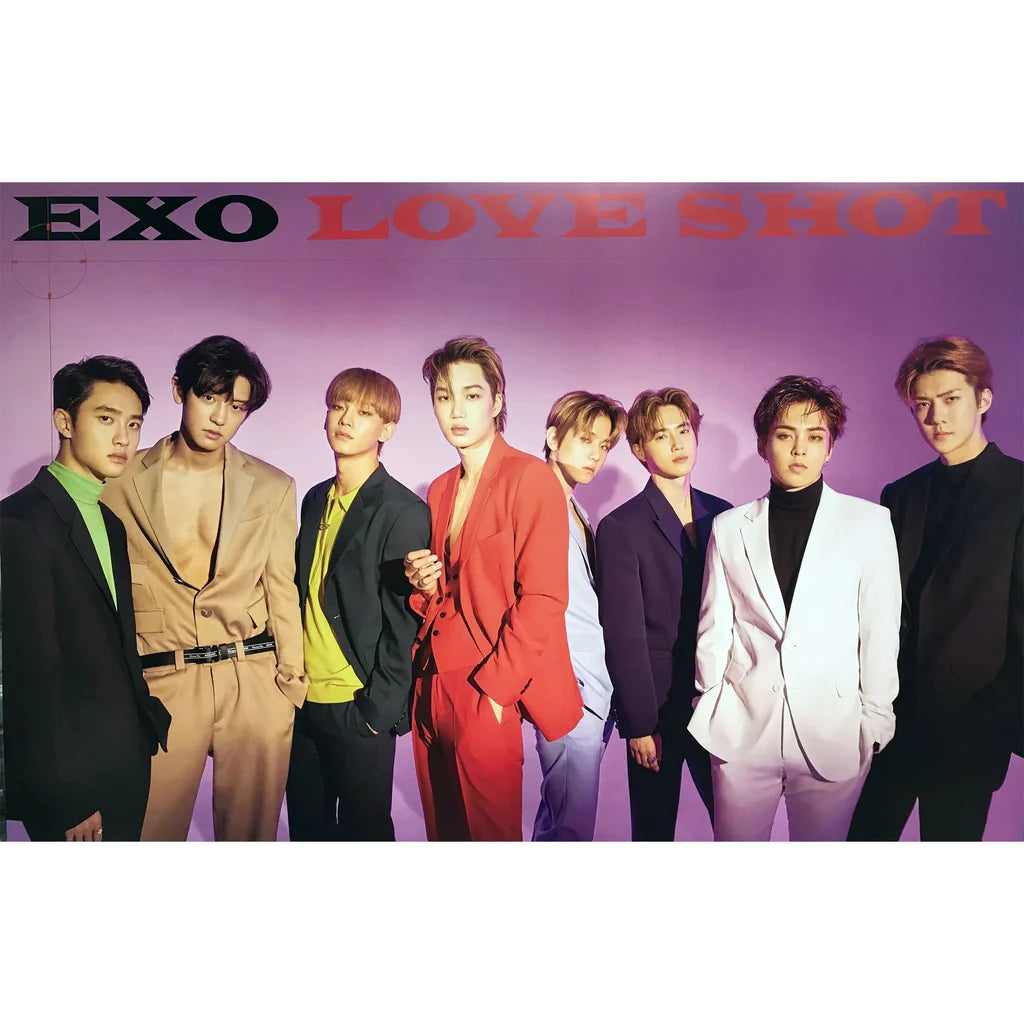 EXO 5th Album Repackage: LOVE SHOT | Folded Posters