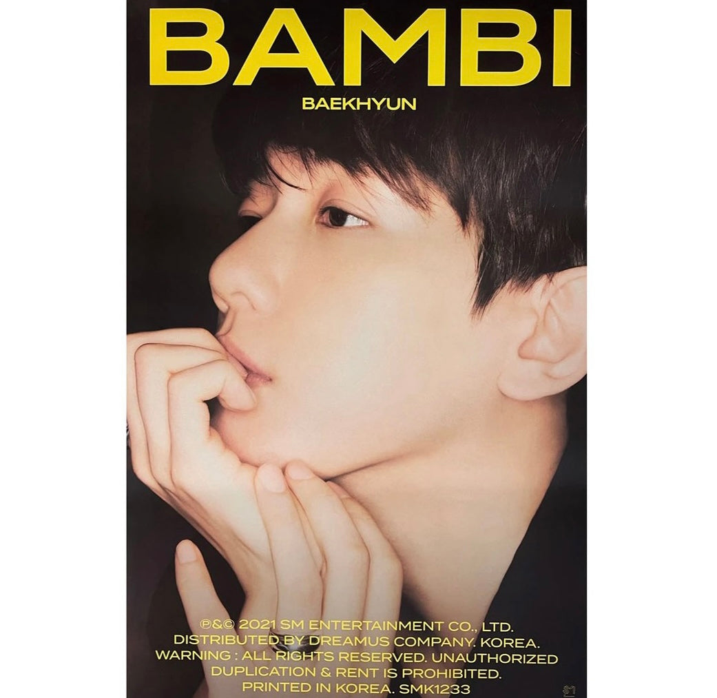 BAEKHYUN 3rd Mini Album: Bambi | Folded Poster