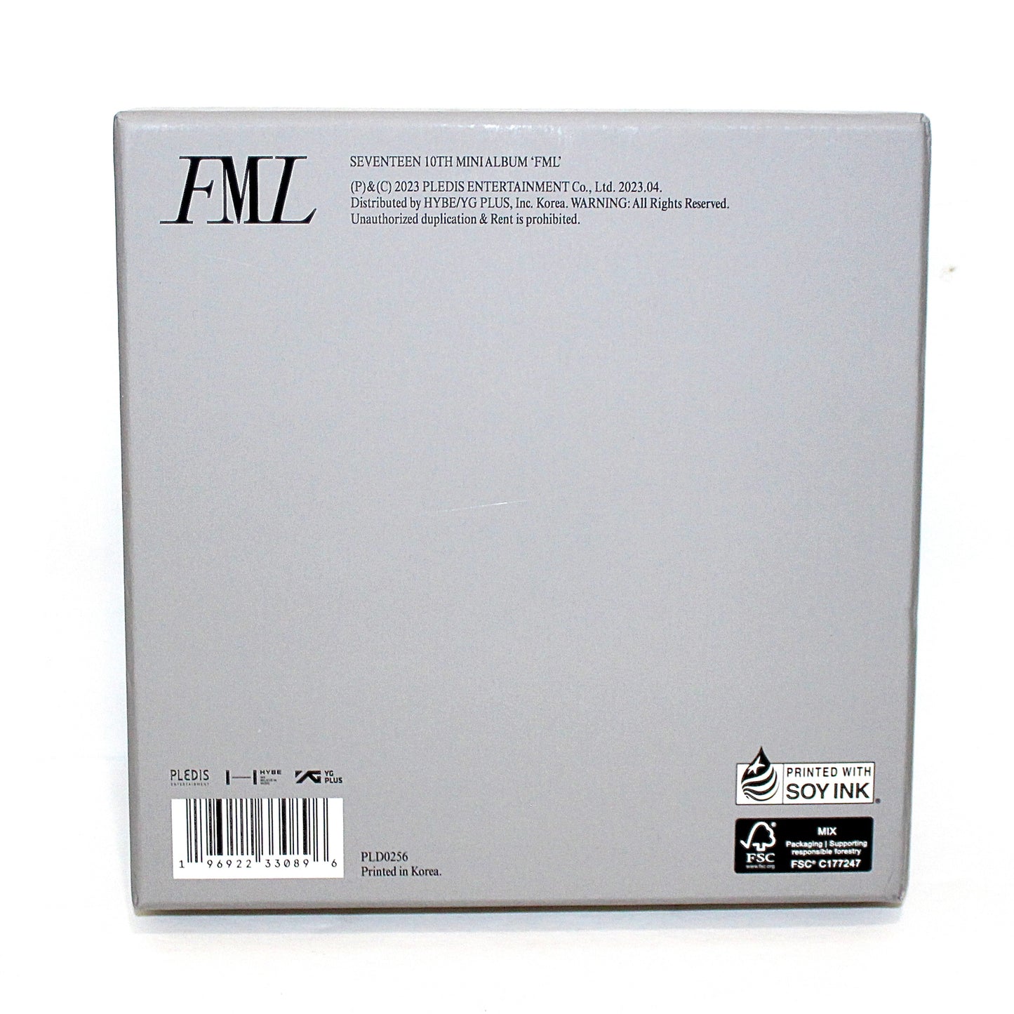SEVENTEEN 10th Mini Album: FML | Faded Mono Life Ver.