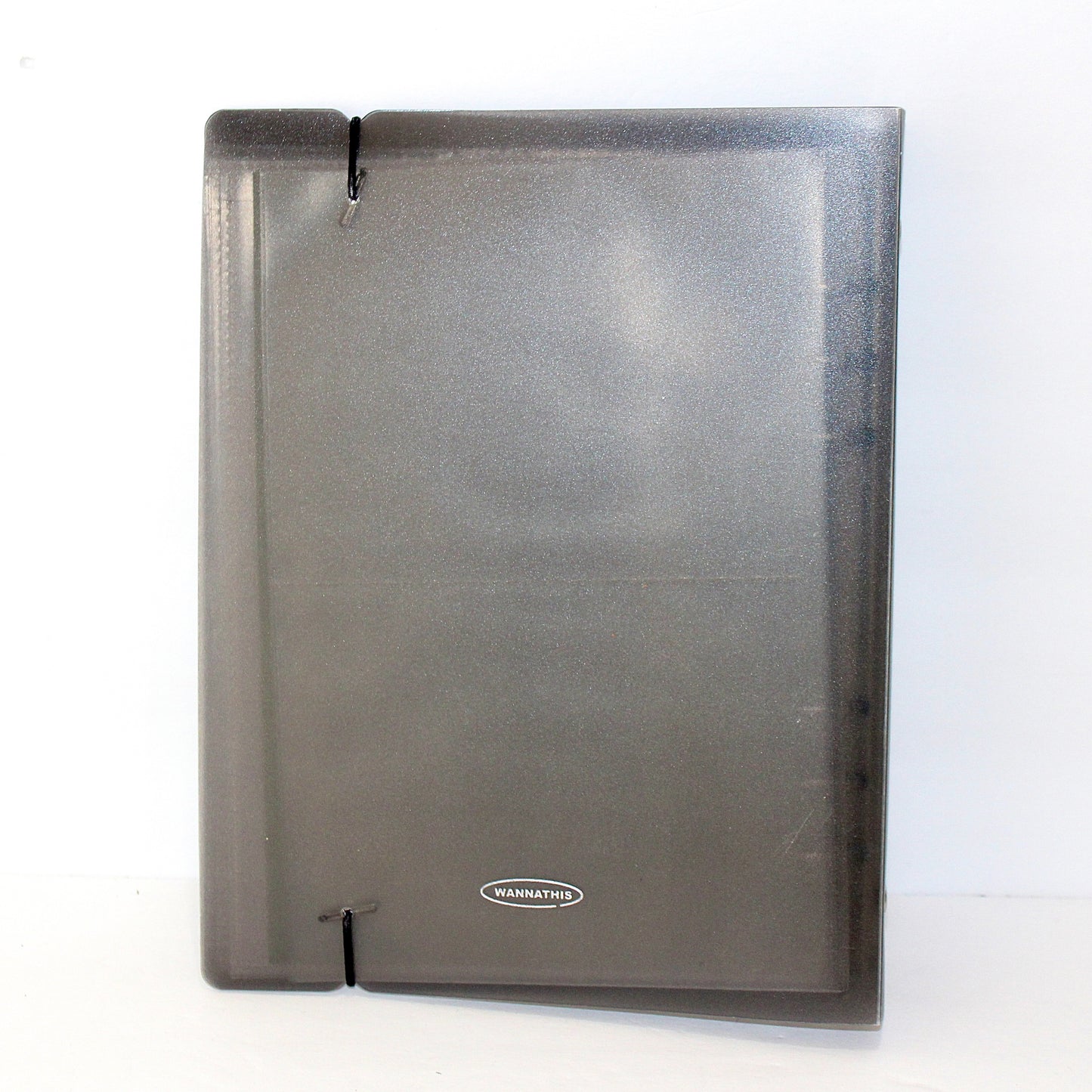 Gray Clear Plastic 1.25 Inch 6-Ring PC Binder