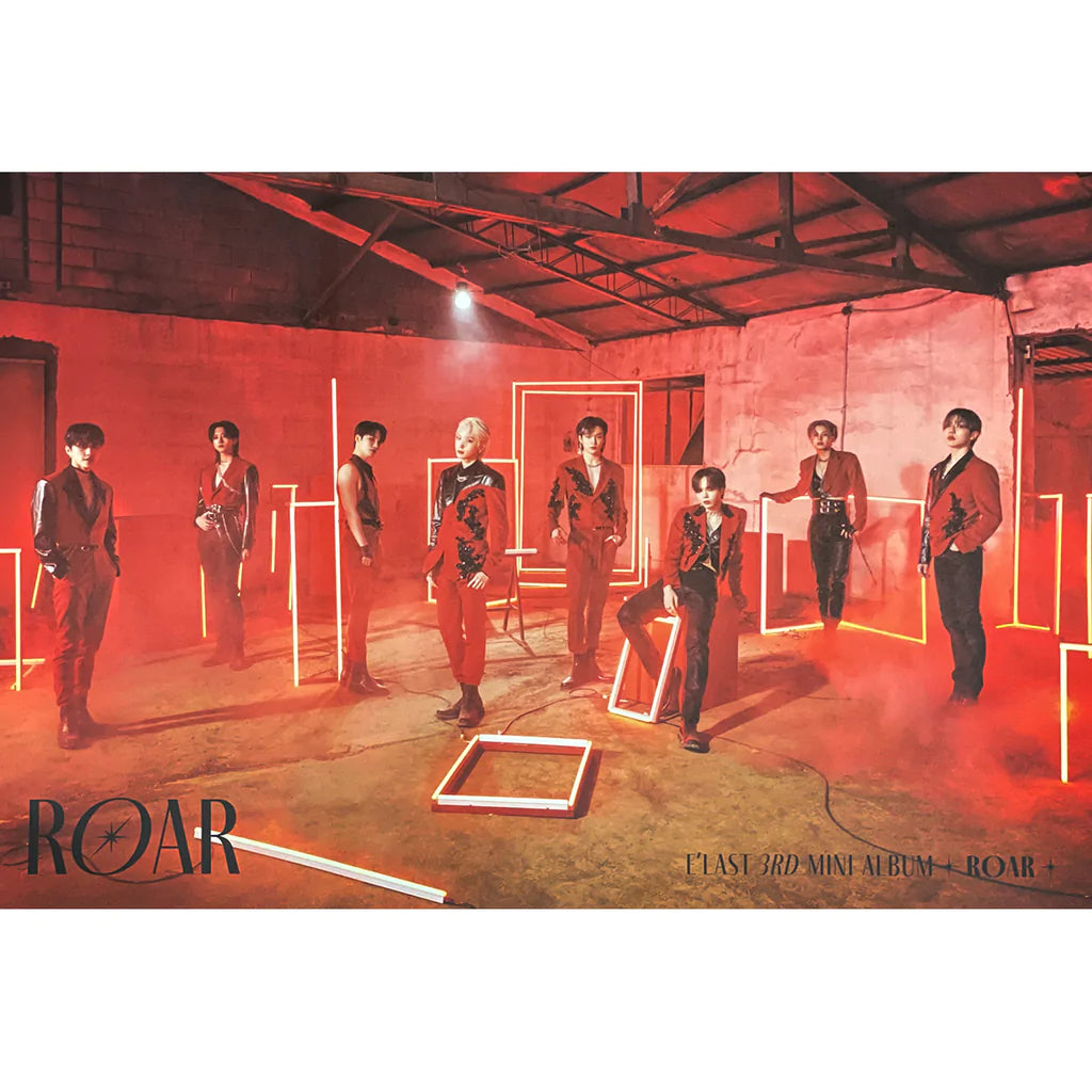 E'LAST 3rd Mini Album: ROAR | Folded Posters