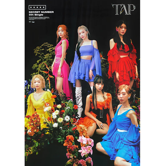 SECRET NUMBER 5th Single Album: TAP | Folded Poster