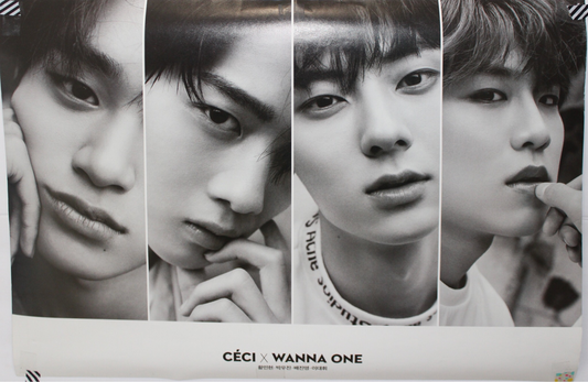 WANNA ONE x CECI Magazine Official Double Sided Poster | Unfolded Poster