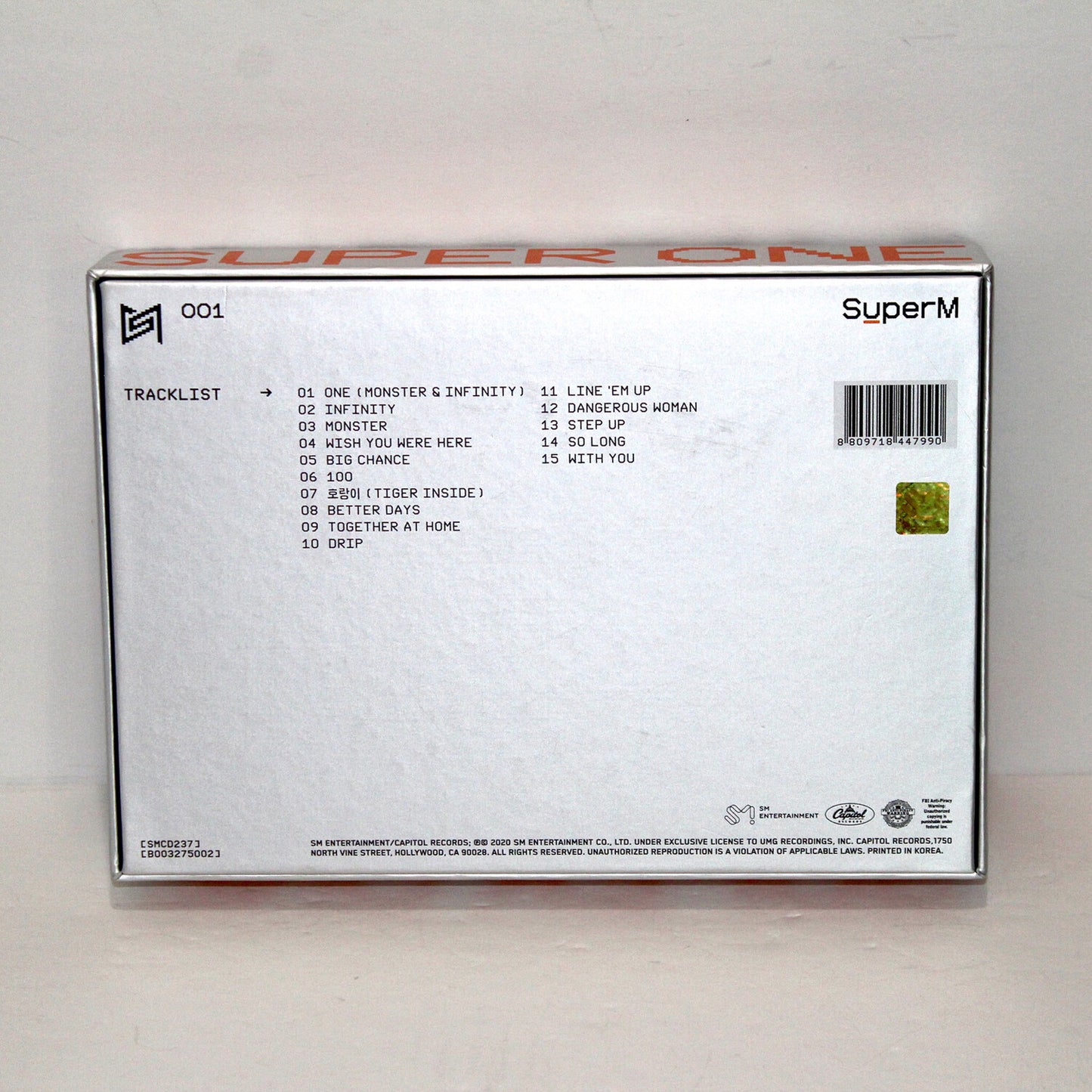SUPERM 1er Album : Super One | Super ver.