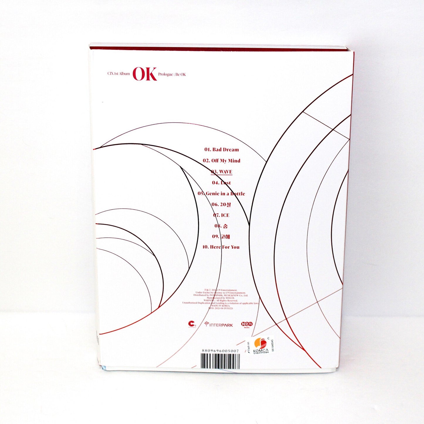 1er álbum de CIX - Prólogo de 'OK': Be OK | Versión ondulada.