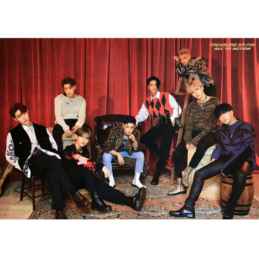ATEEZ 1st Album - Treasure EP. Fin: All to Action | Folded Posters
