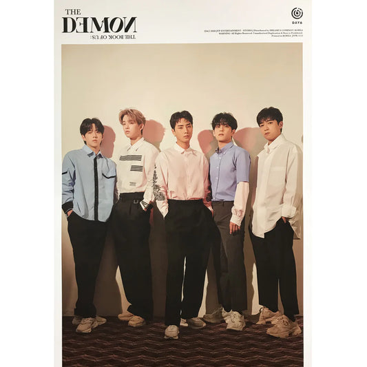 DAY6 6th Mini Album - The Book of Us: The Demon | Group Folded Poster 2