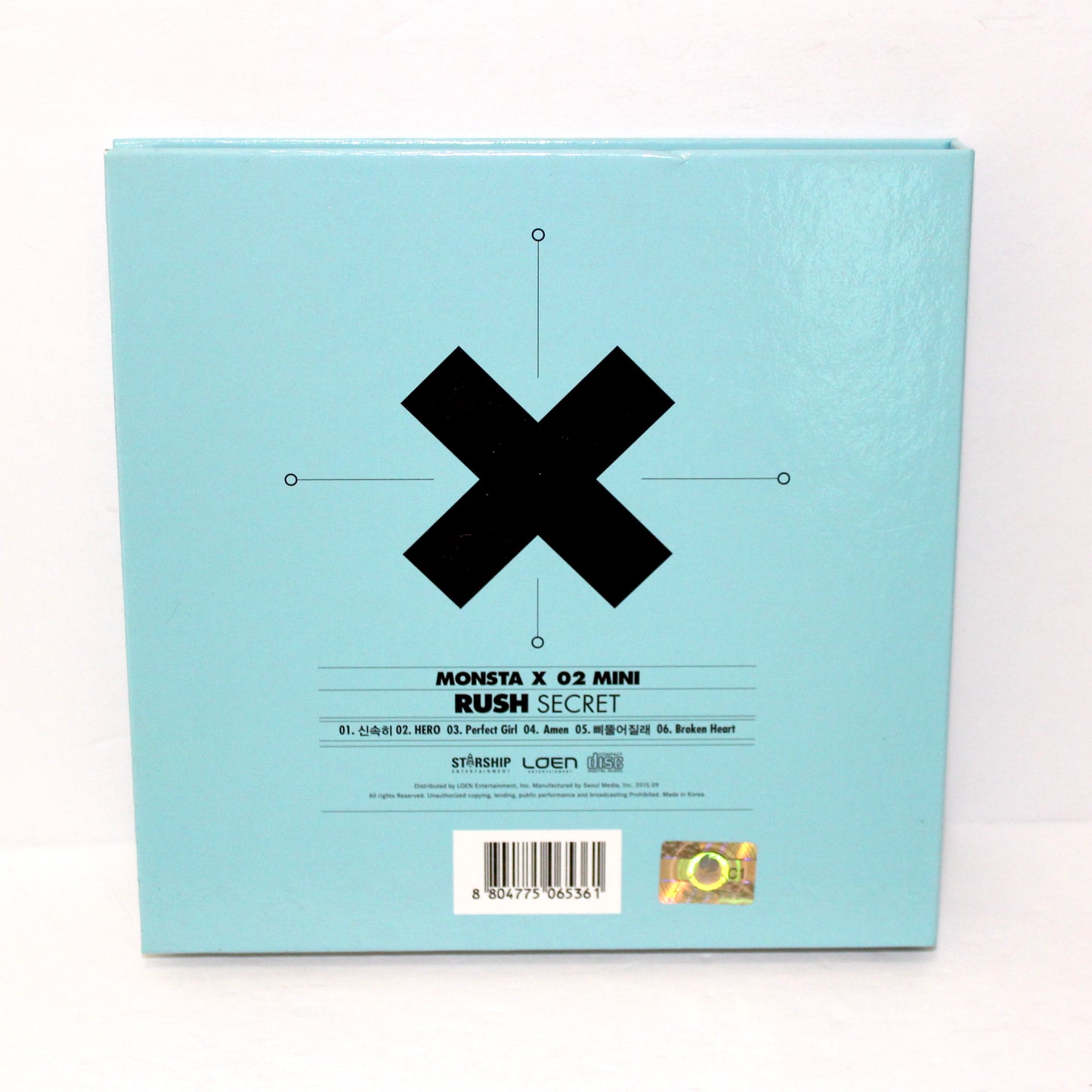 MONSTA X 2nd Mini Album - Rush (Secret Version)