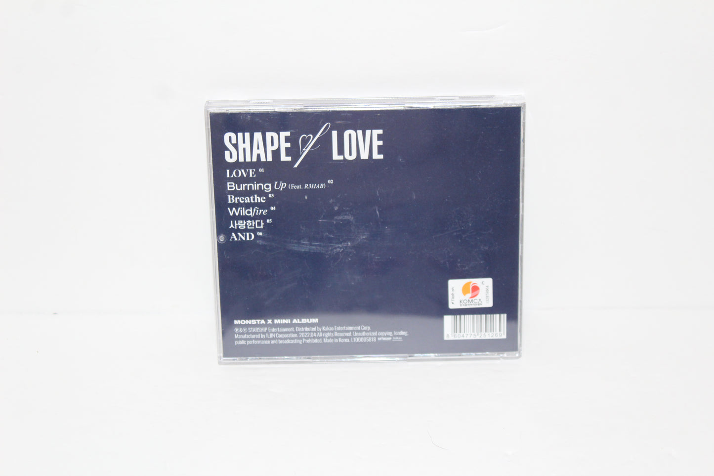 MONSTA X 11th Mini Album: Shape of Love | Jewel Case