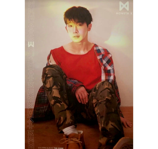 MONSTA X 5th Mini Album: The Code | Wonho Folded Poster