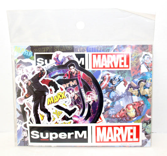 SUPER M x Marvel Luggage Sticker Set