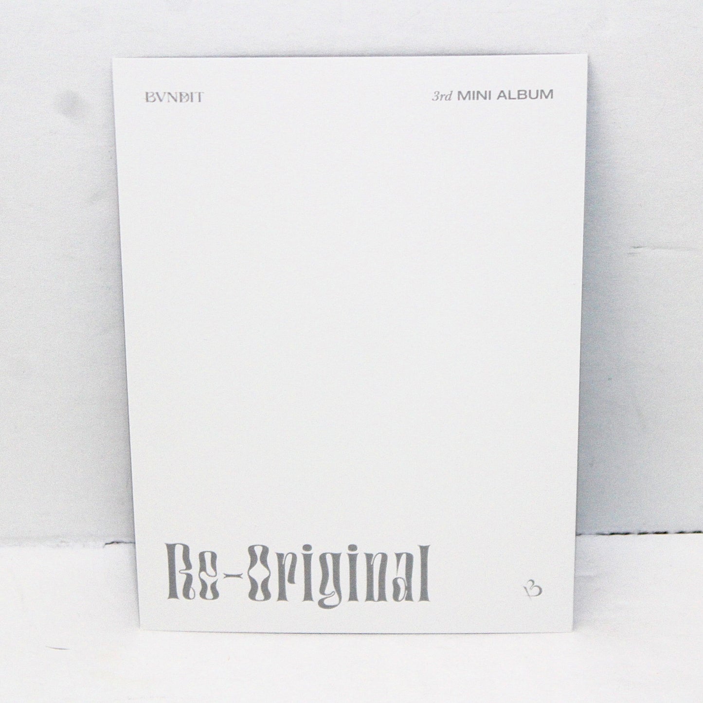 BVNDIT 3rd Mini Album: Re-Original | Inclusions