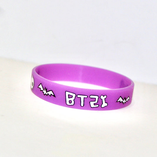 BT21 Purple Halloween Jelly Bracelet
