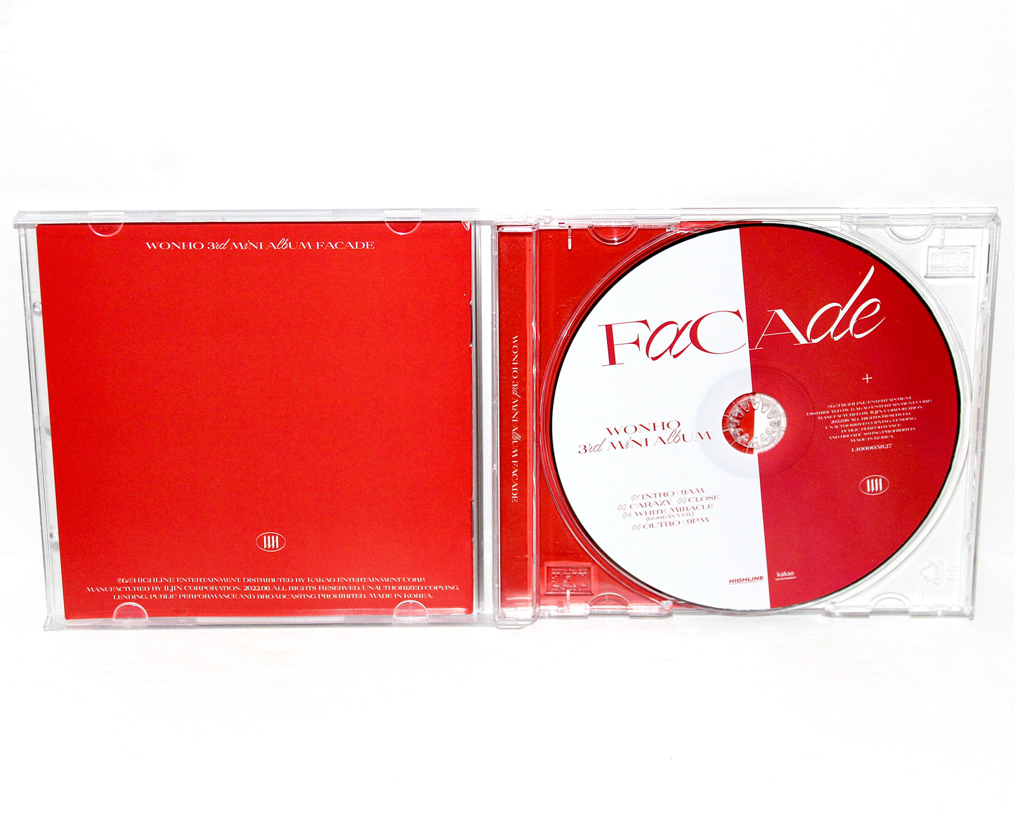 WONHO 3rd Mini Album: Facade - Ver. 2 | Jewel Case